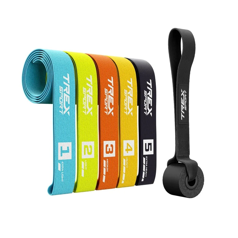 Fitness Exercise Rubber Set Resistance Bands Material 5 Pcs Trex Sport