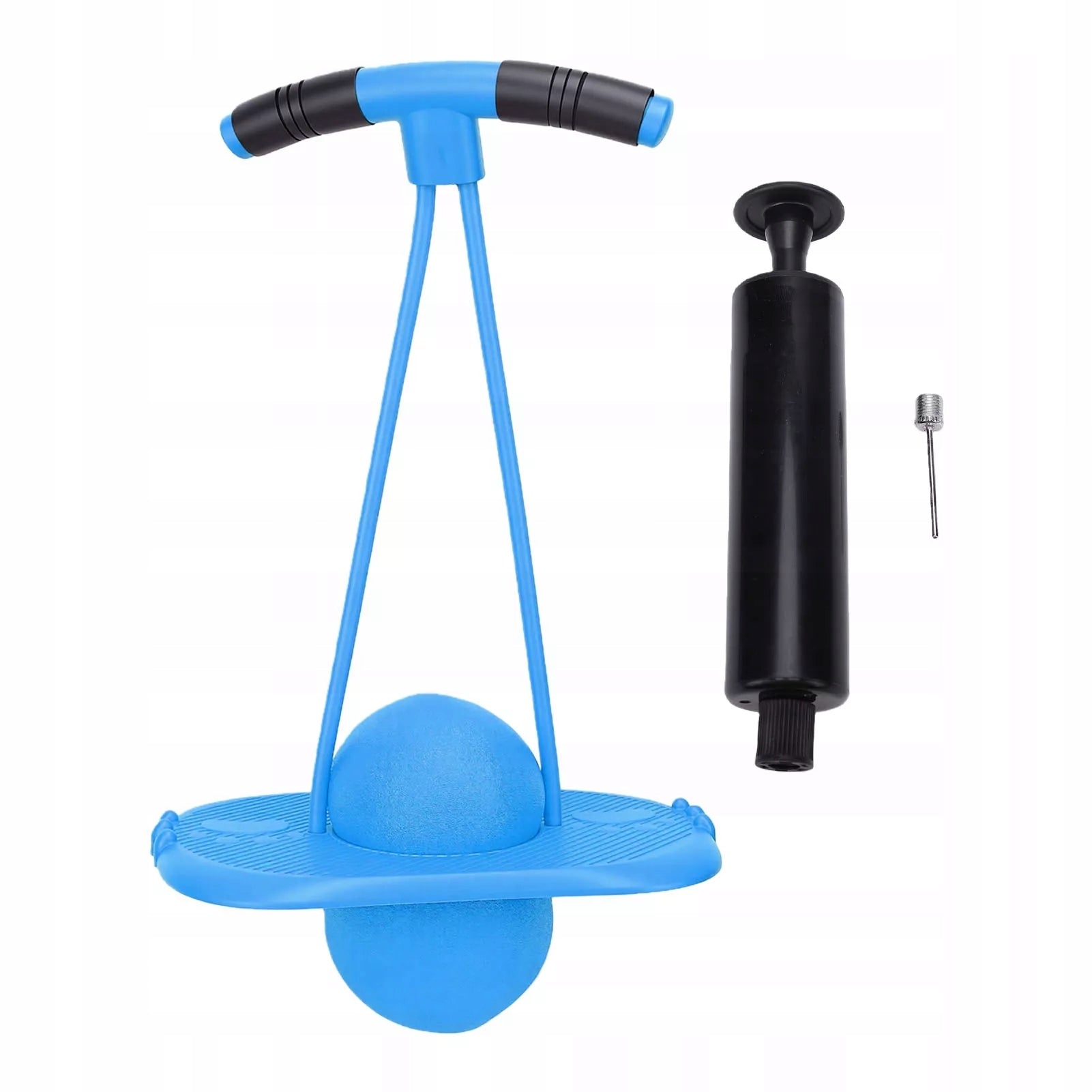 Fitness Jumping Ball with Exercise Holder Training Jump Ball Blue
