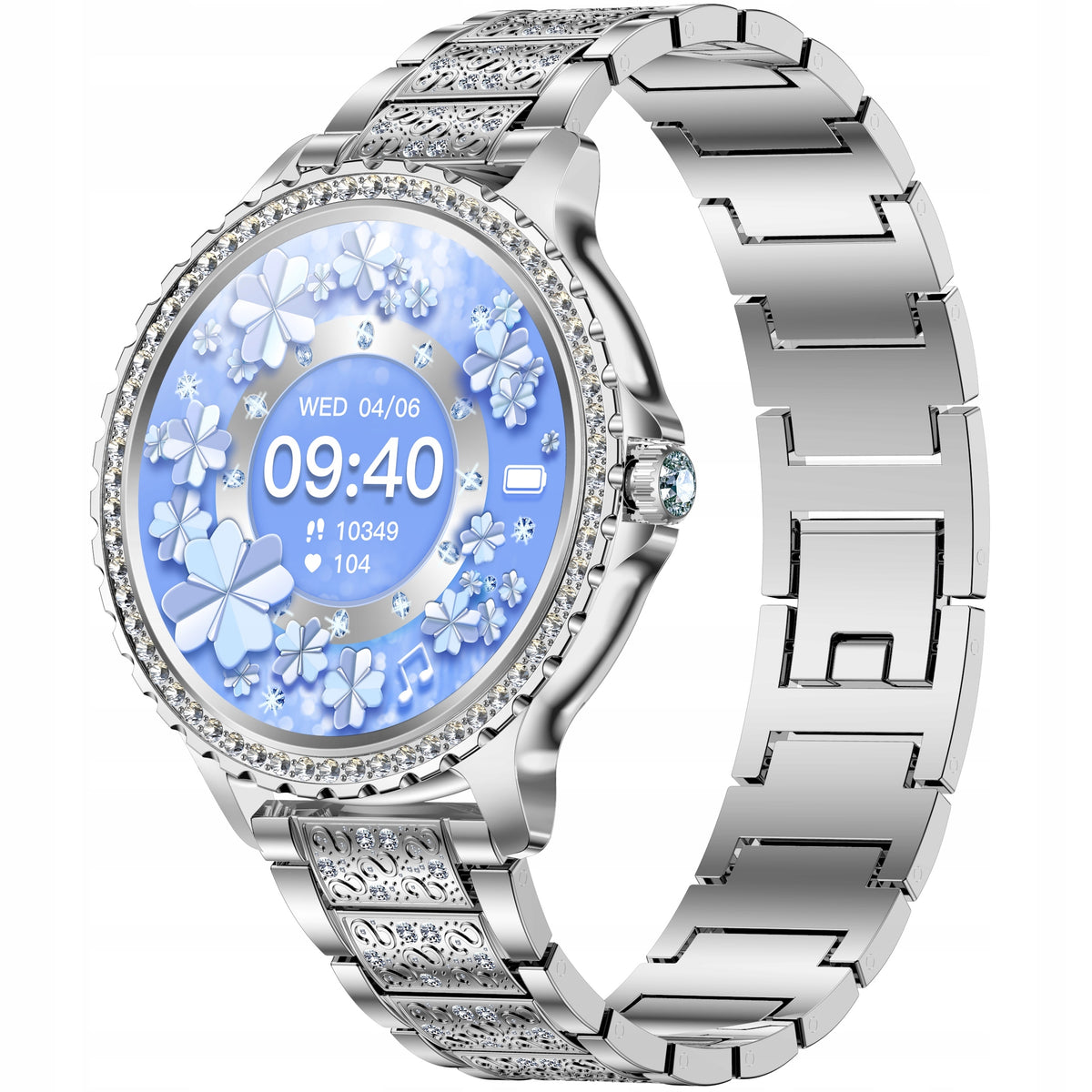 Fitonyo i70 Silver Steel Smartwatch with Health Features