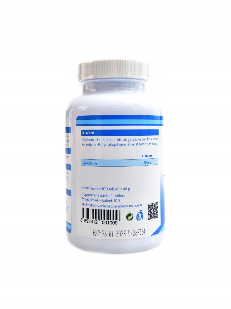 Fitsport Synephrine 20mg 2 x 100 vege tablet DUOPACK Expiration date at least six months from the date of purchase