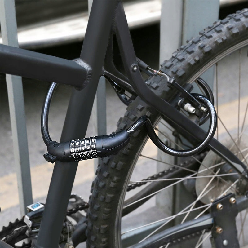 Five-digit combination lock for bicycle, anti-theft Packaging status original