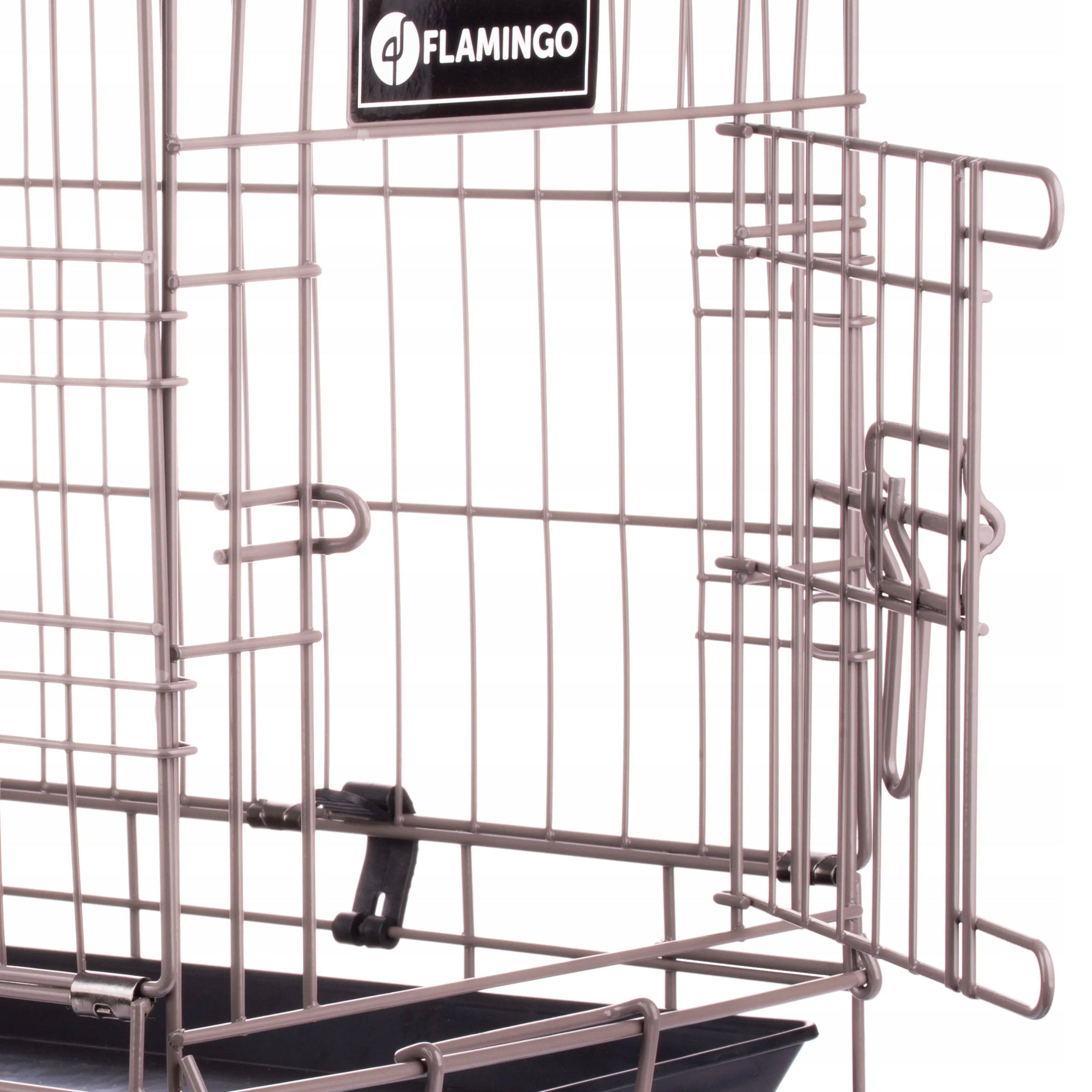 Flamingo Ebo Taupe - metal dog playpen cage, XS: 31x47x38cm Manufacturer code 5400585055689