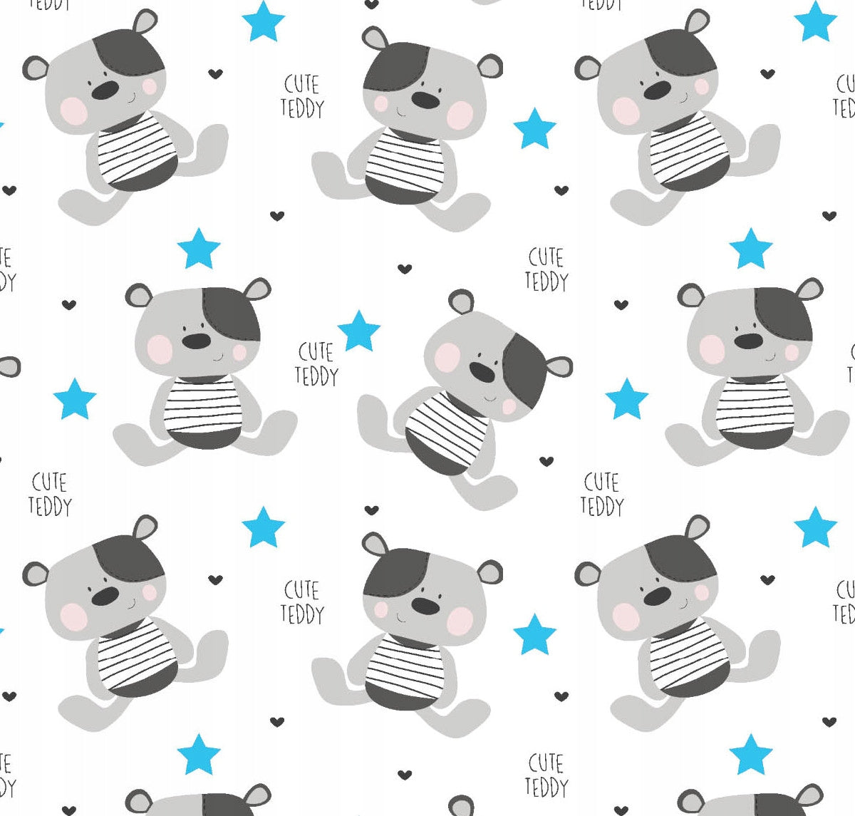 Flannel Diaper 70x80 Bear Blue Szymex