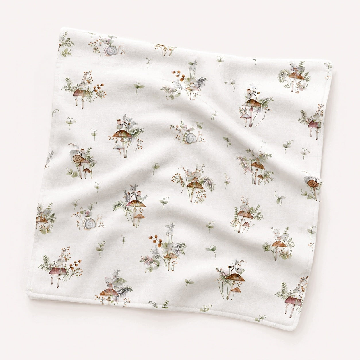 Flannel Diaper 80x80 – MUSHROOMS| 100% Cotton Manufacturer code 01fro