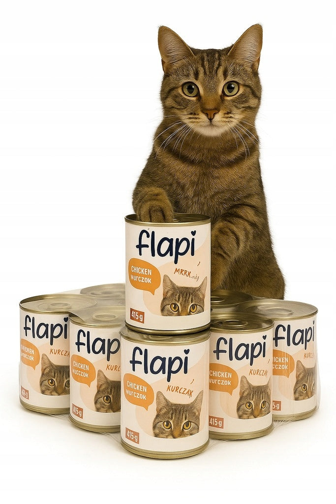 Flapi wet cat food with chicken in complete sauce 415g Product weight 0.415 kg
