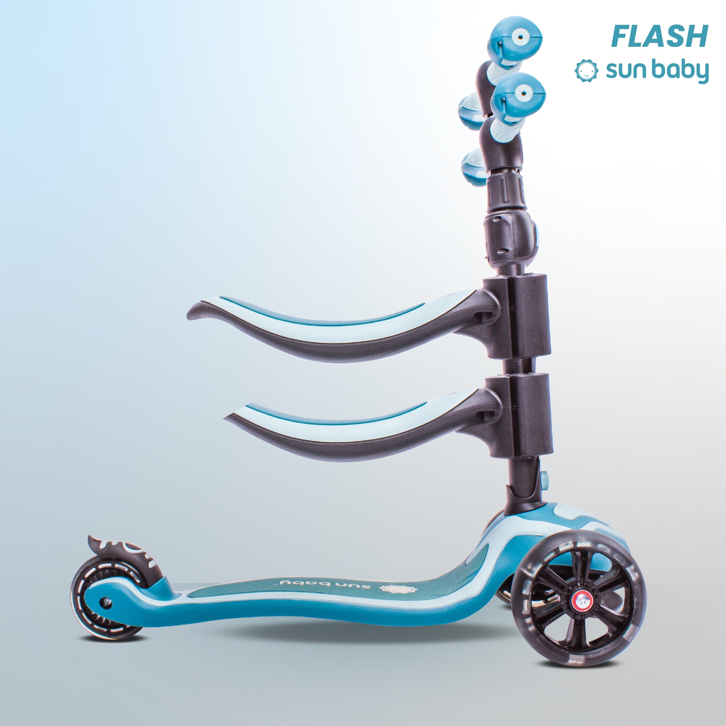 Flash 3in1 LED Balance Tricycle Scooter Adjustable 50kg for Kids Manufacturer code J02.013.1.5