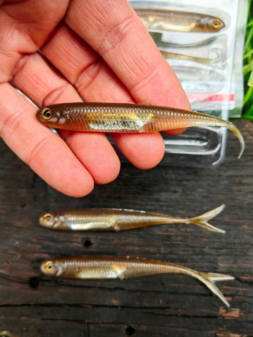 Flash-J Split 4" killer for zander and pike - 10,5 cm #01 Brand Fish Arrow