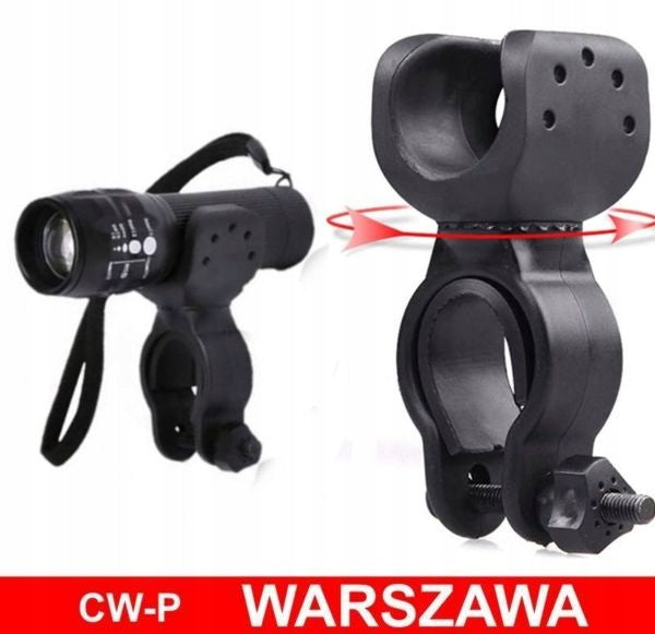 Flashlight holder ROTATING 360 degree mounting on scooter bike handlebar Manufacturer code EC-0431