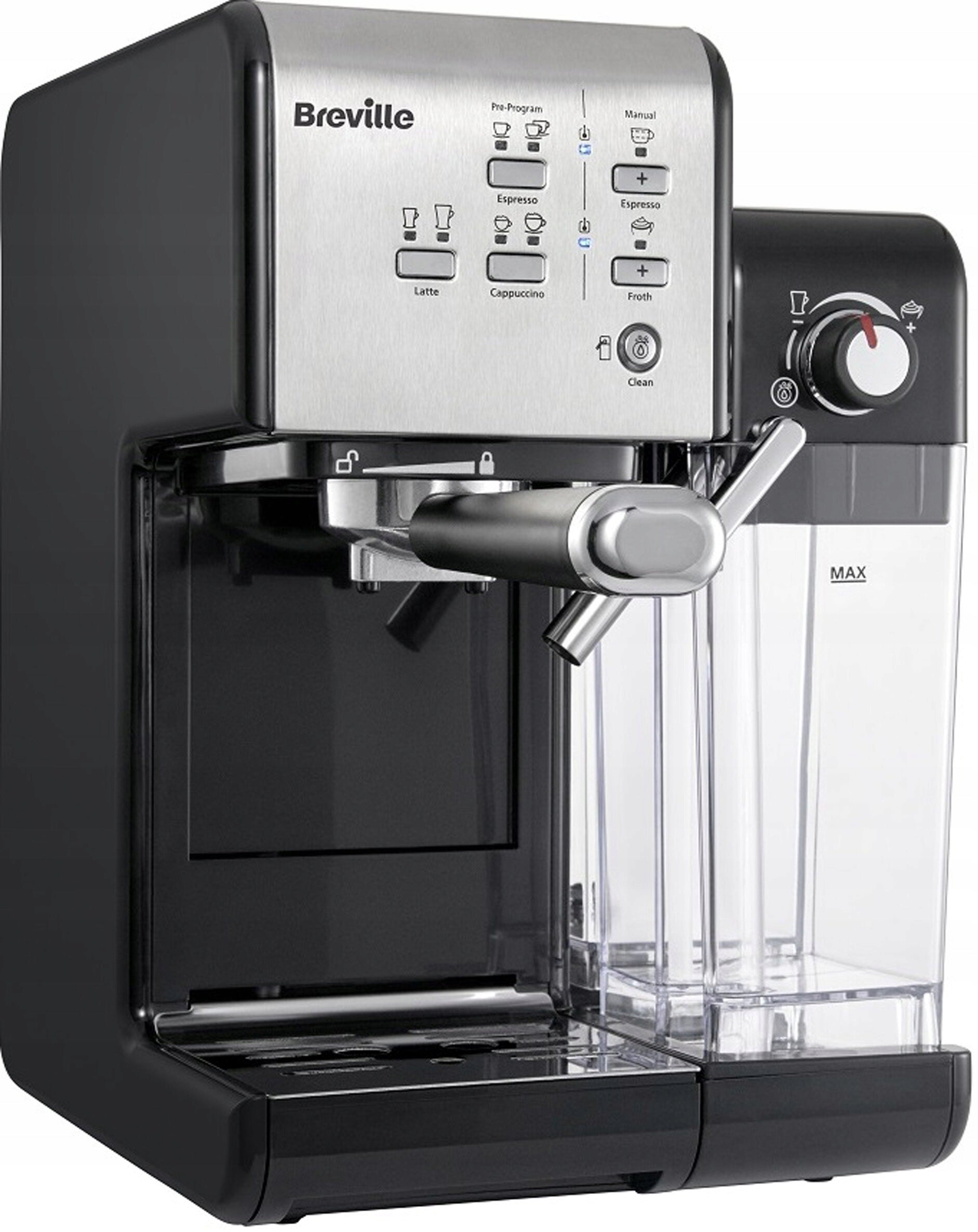 Flask espresso machine Breville Prima Latte II 1450 W black Manufacturer code VCF108X