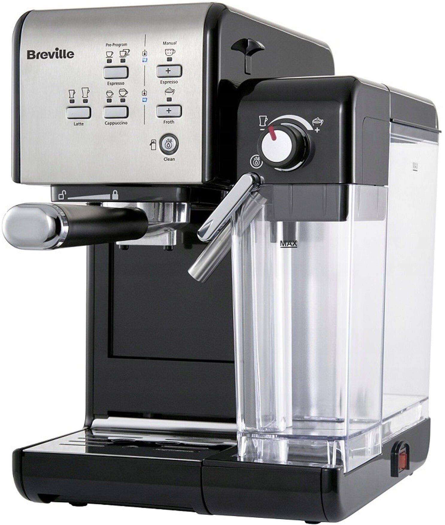 Flask espresso machine Breville Prima Latte II 1450 W black