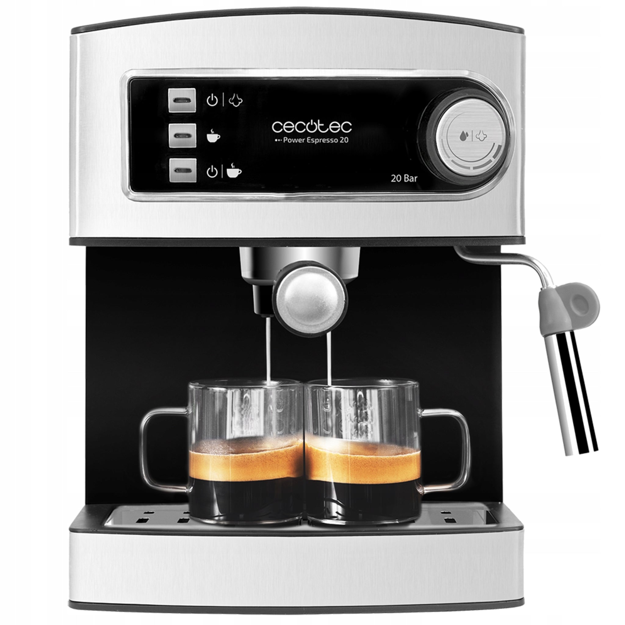 Flask espresso machine Cecotec Power Espresso 20 850 W silver/grey