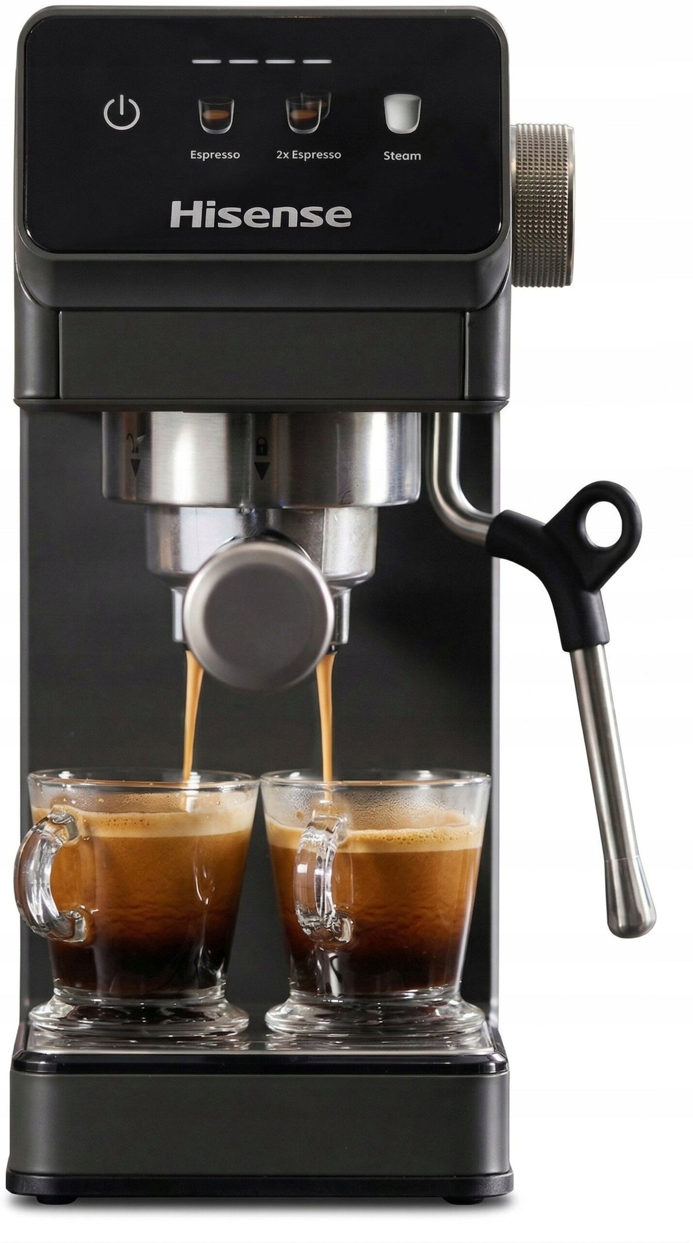 Flask espresso machine Hisense HESCM20LP grey