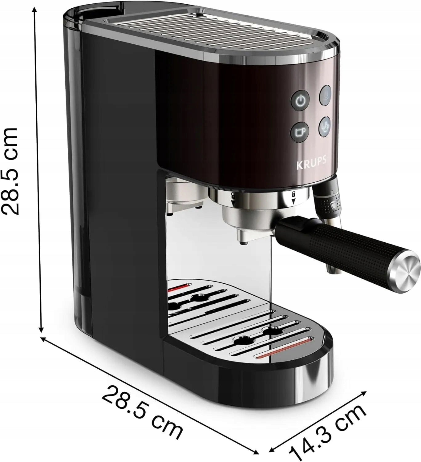 Flask espresso machine Krups XP444G Virtuoso+ 1000 W Brand Krups