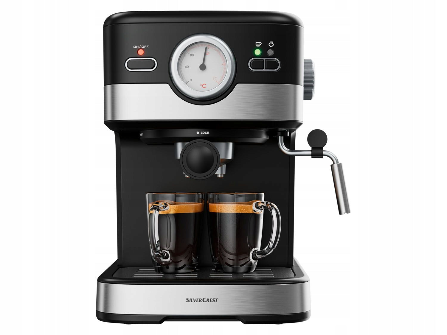 Flask espresso machine SilverCrest SEM 1100 C3 1100 W black Manufacturer code SEM 1100 C3