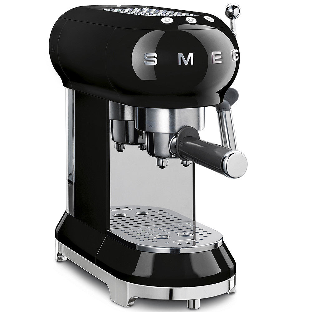 Flask espresso machine Smeg ECF01BLEU 1350 W black 50's Style