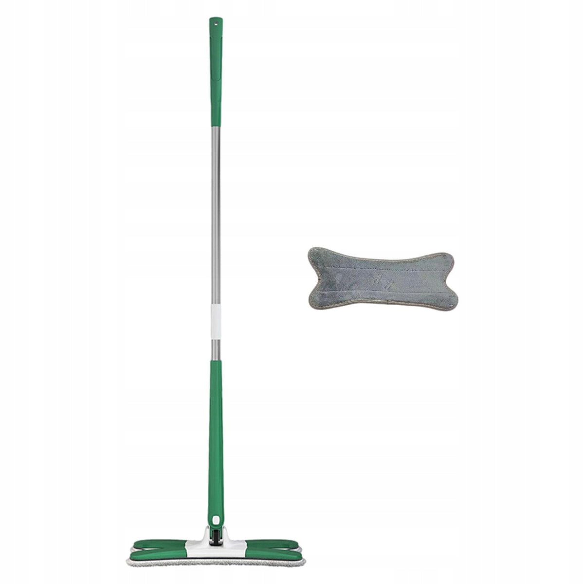 Flat Floor Mop with 1 Washable Microfiber Pad Household Cleaning Green Brand no brand