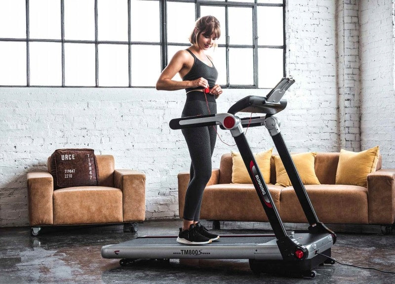 Flat Folding Treadmill LCD Touch Panel LED Maximum user weight 120 kg