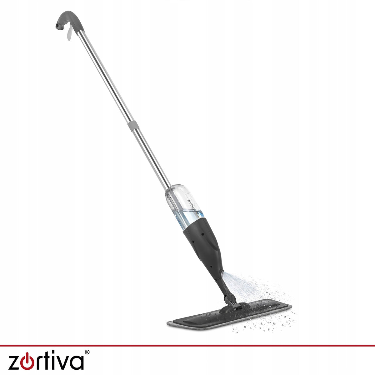 Flat Mop with Sprayer Rotary Spray 300ml 3 Overlays Folding Cartridges Packaging status original