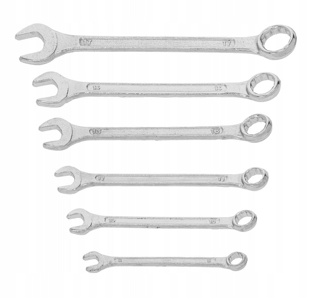 Flat eye wrenches 6 elements 8-17mm Mega