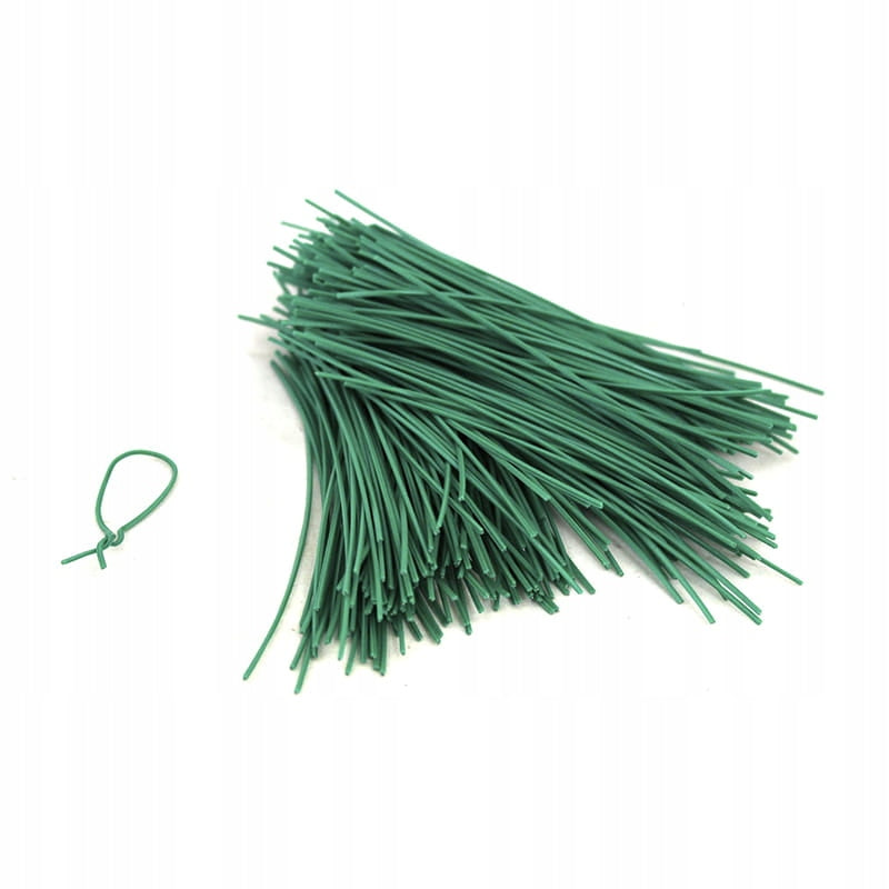 Flat garden wires, green 10 cm 500 pcs.