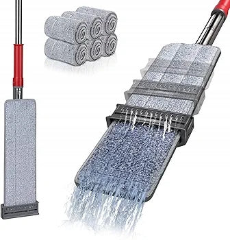 Flat mop Mastertop 6 microfiber pads