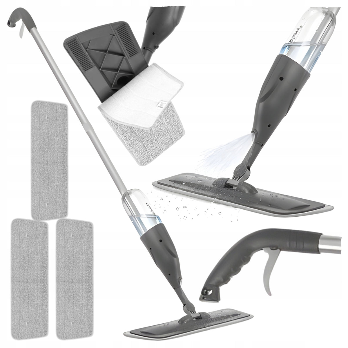 Flat mop Maxy with sprayer 300 ml + 3 pads