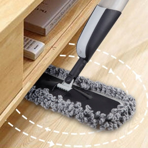 Flat mop with floor cleaning sprayer 3 microfiber cartridges Manufacturer code B088D1G76R