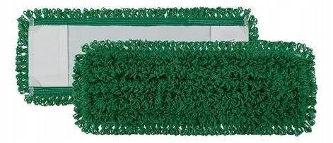 Flat mop with microphase green 40 cm pocket TTS