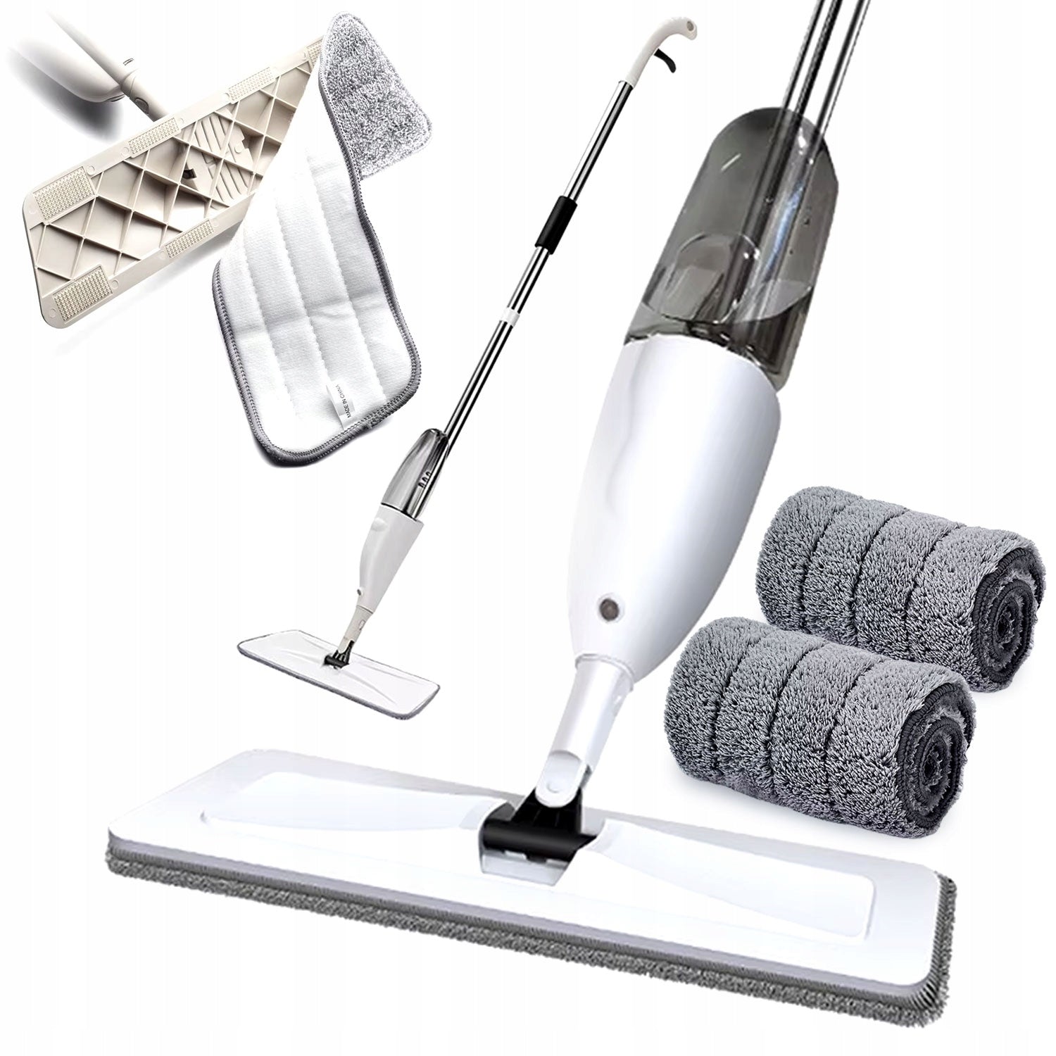 Flat mop with washer Universal mop Microfiber pads