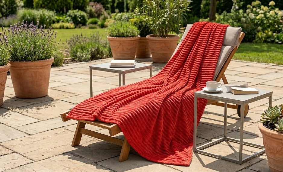 Fleece Blanket Thick Fleece CHRISTMAS WAVE TIME 220x240 red CHRISTMAS Manufacturer code 220 CMK 10