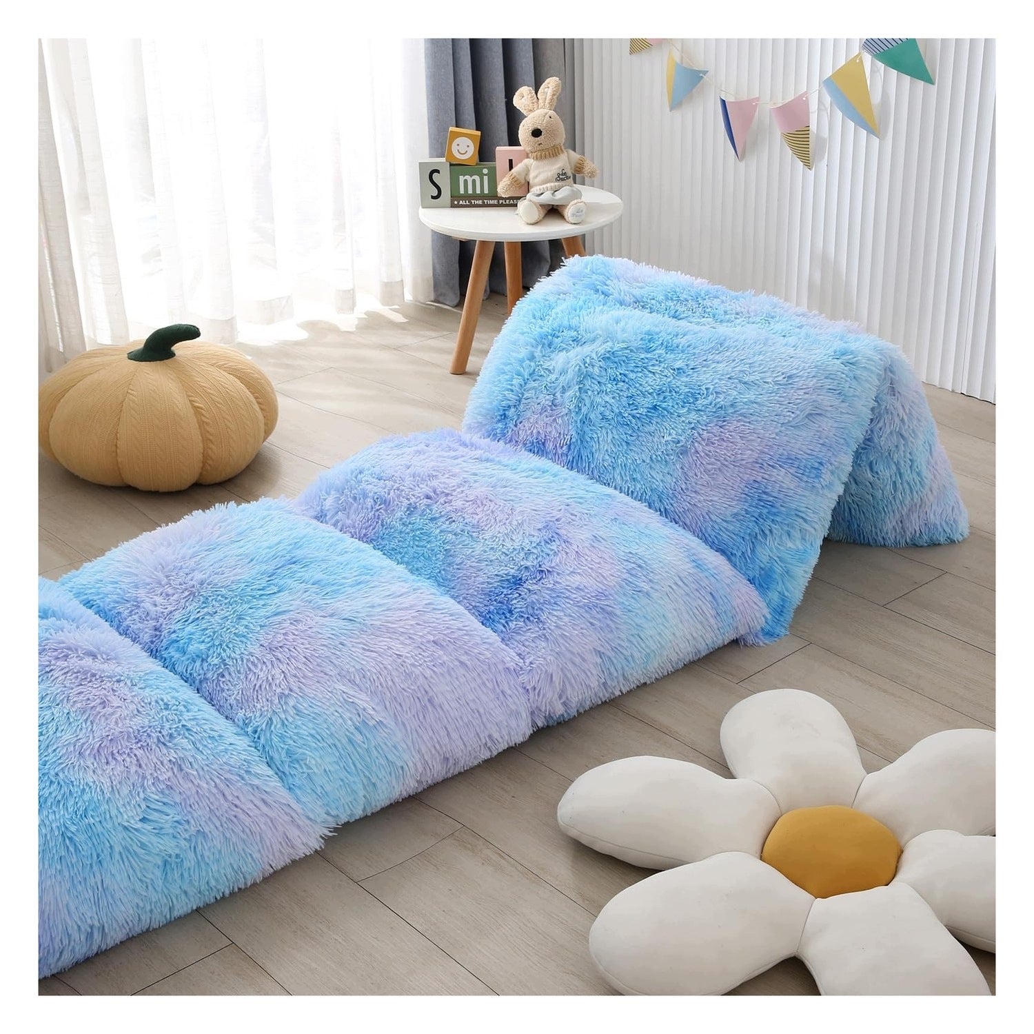 Fleece Vloerkussenhoes Tie-Dye - Soft pluche - for interiors - 244x231cm Medical device no