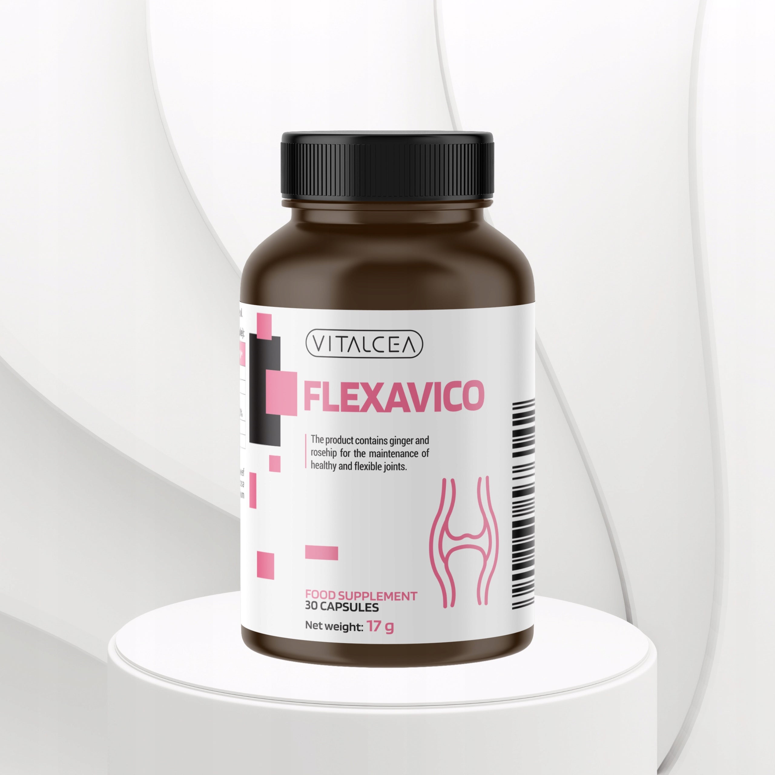 Flexavico – collagen + hyaluronic acid | for healthy joints – 30 caps. Packaging status original