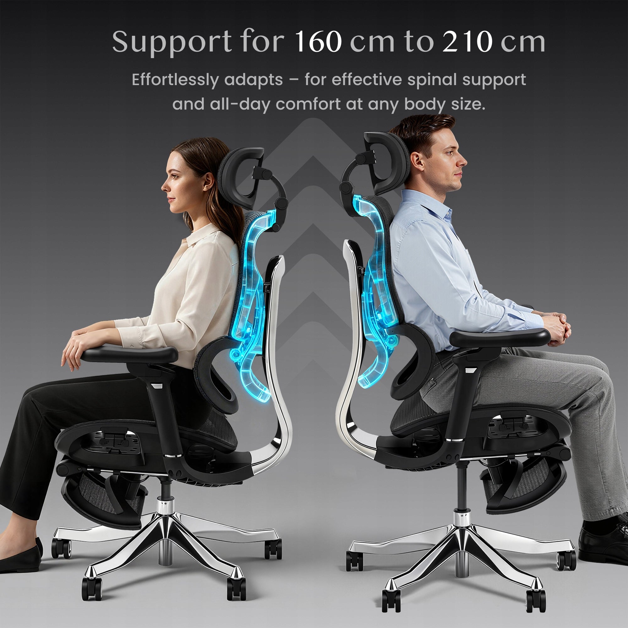 FlexiSpot Ergox-max 300kg Ergonomic ArmChair 3-Level Recline, 4D Headrest Packaging status original