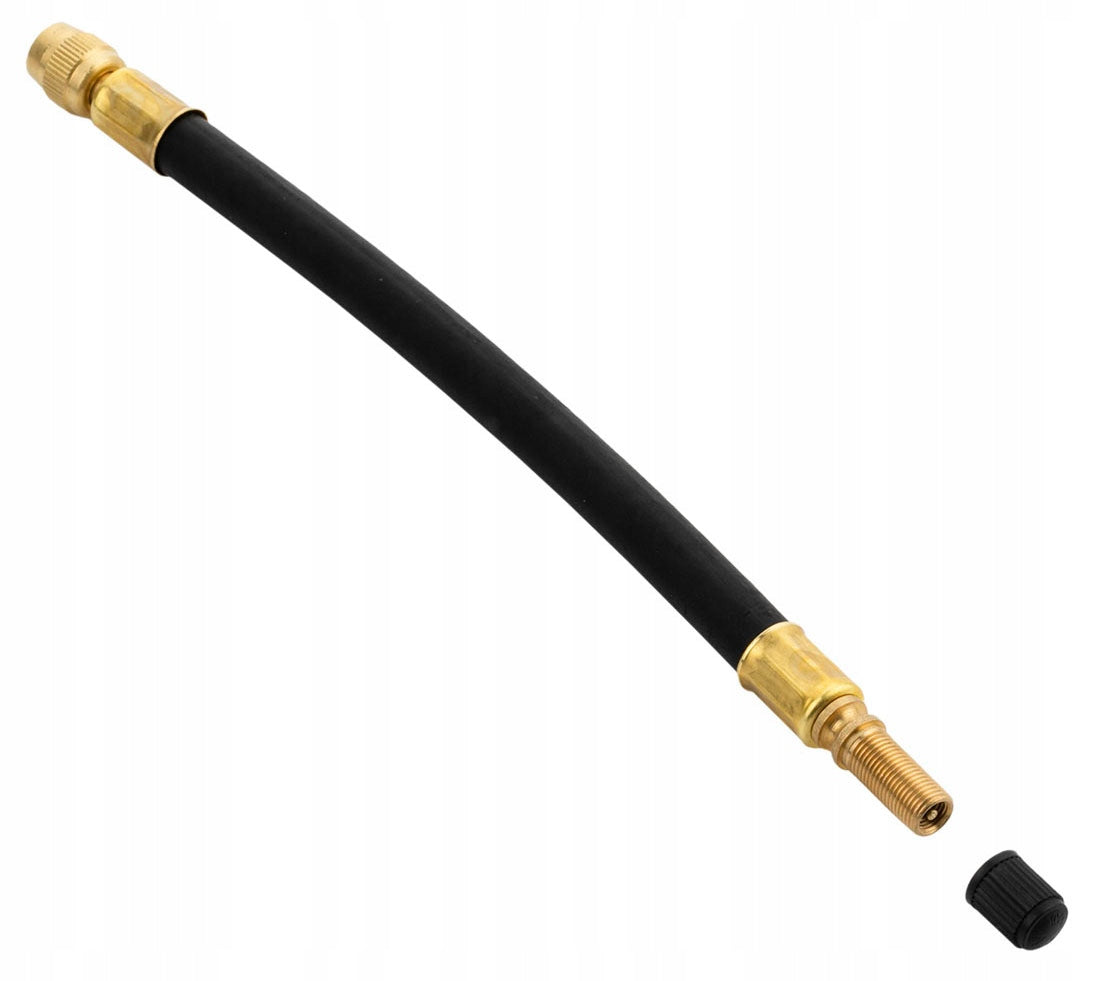 Flexible rubber pump hose, Auto / Schrader valve, 25 cm Model Rennkompressor