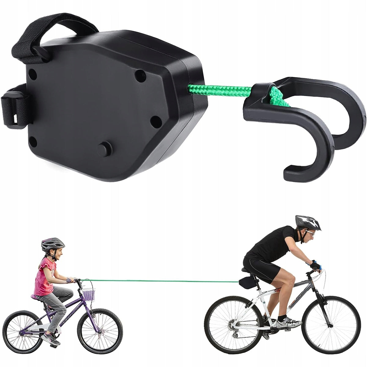 Flexible tow rope cable 2.2-2.5 m 225 kg for children's bicycles Packaging status original