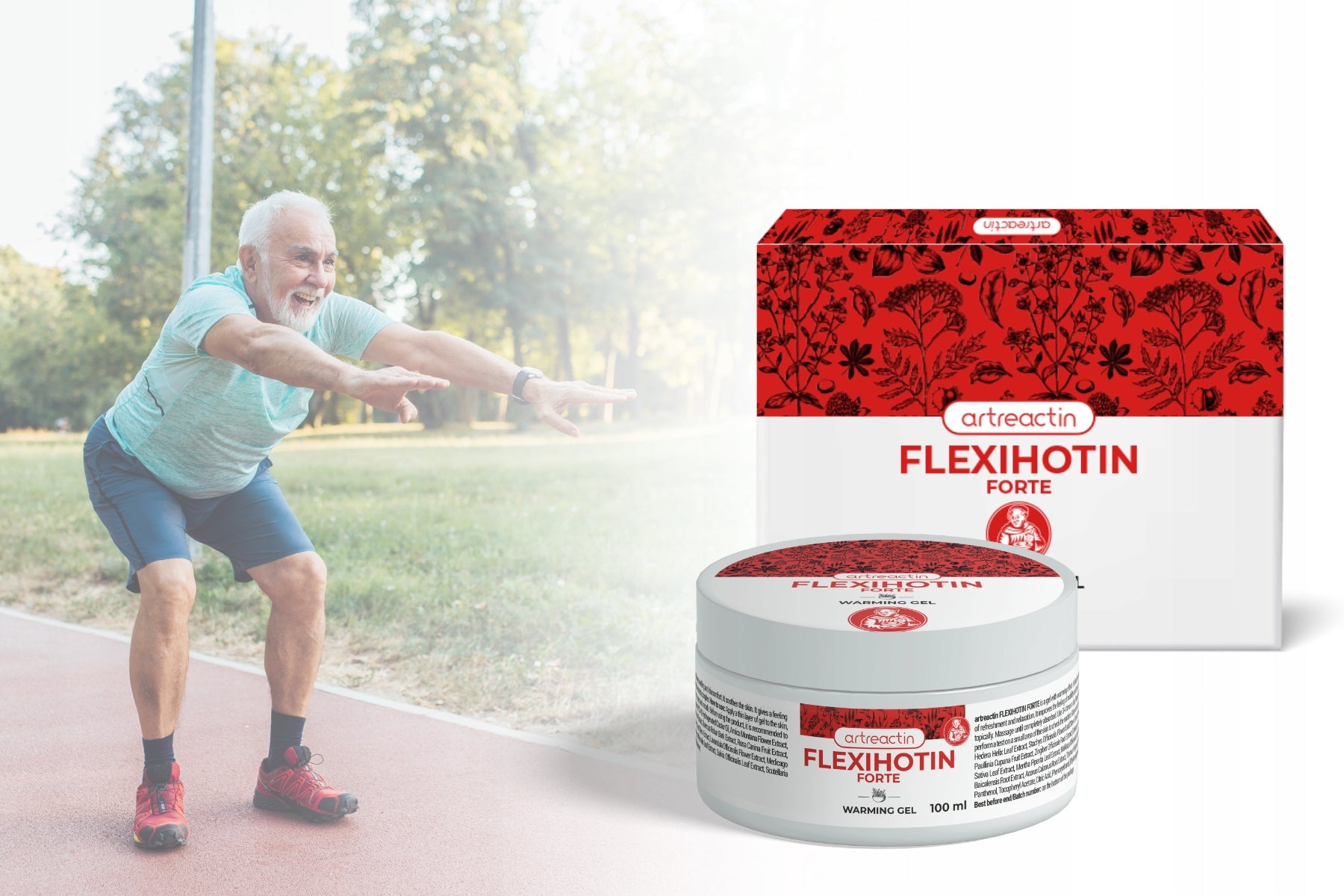 Flexihotin Forte – Warming gel for muscle and joint care | 100ml Manufacturer code Rozgrzewający żel na bóle mięśni i stawów