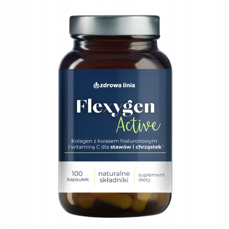 Flexygen Active collagen with hyaluronic acid and vit C Zdrowa Linia 100 caps Brand Zdrowa Linia