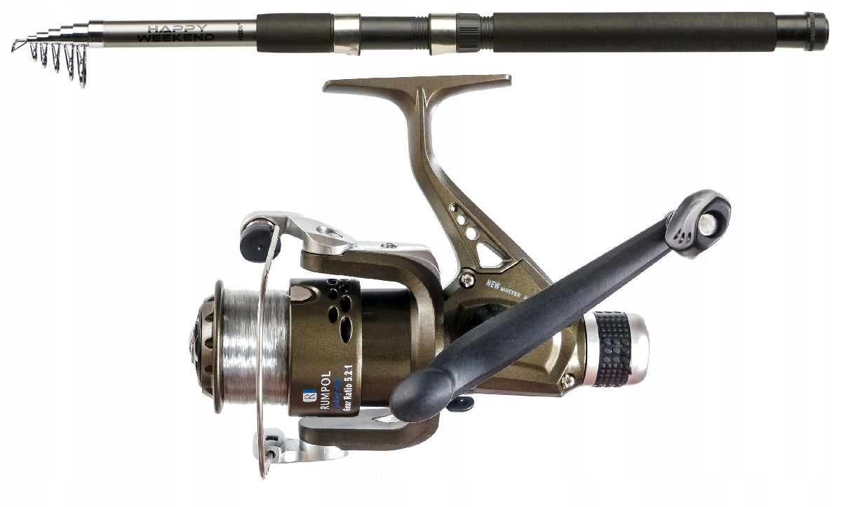Float Fishing Kit Telescopic Fishing Rod Jaxon Reel + Fishing Line