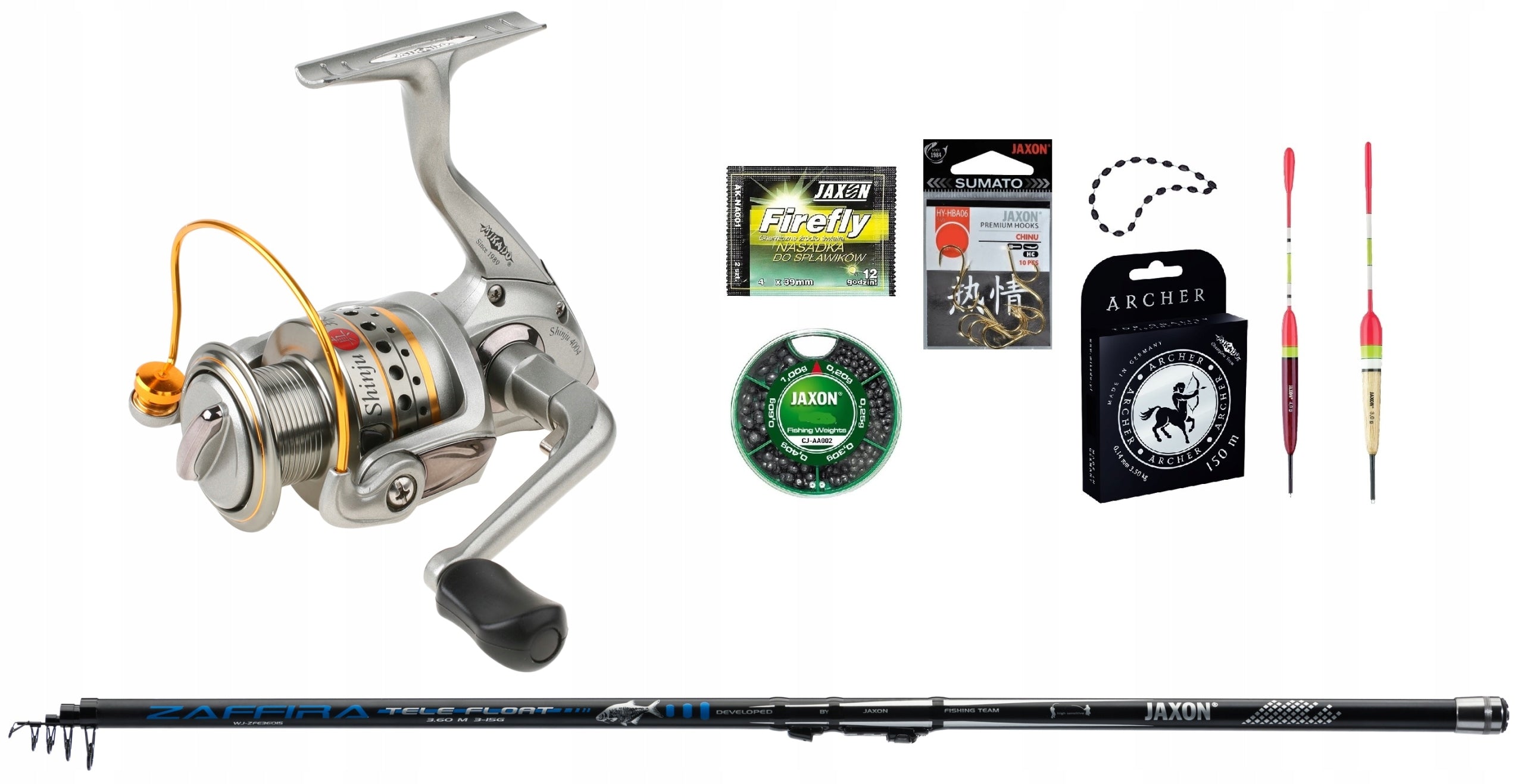 Float rod set 3,6 m Mikado reel