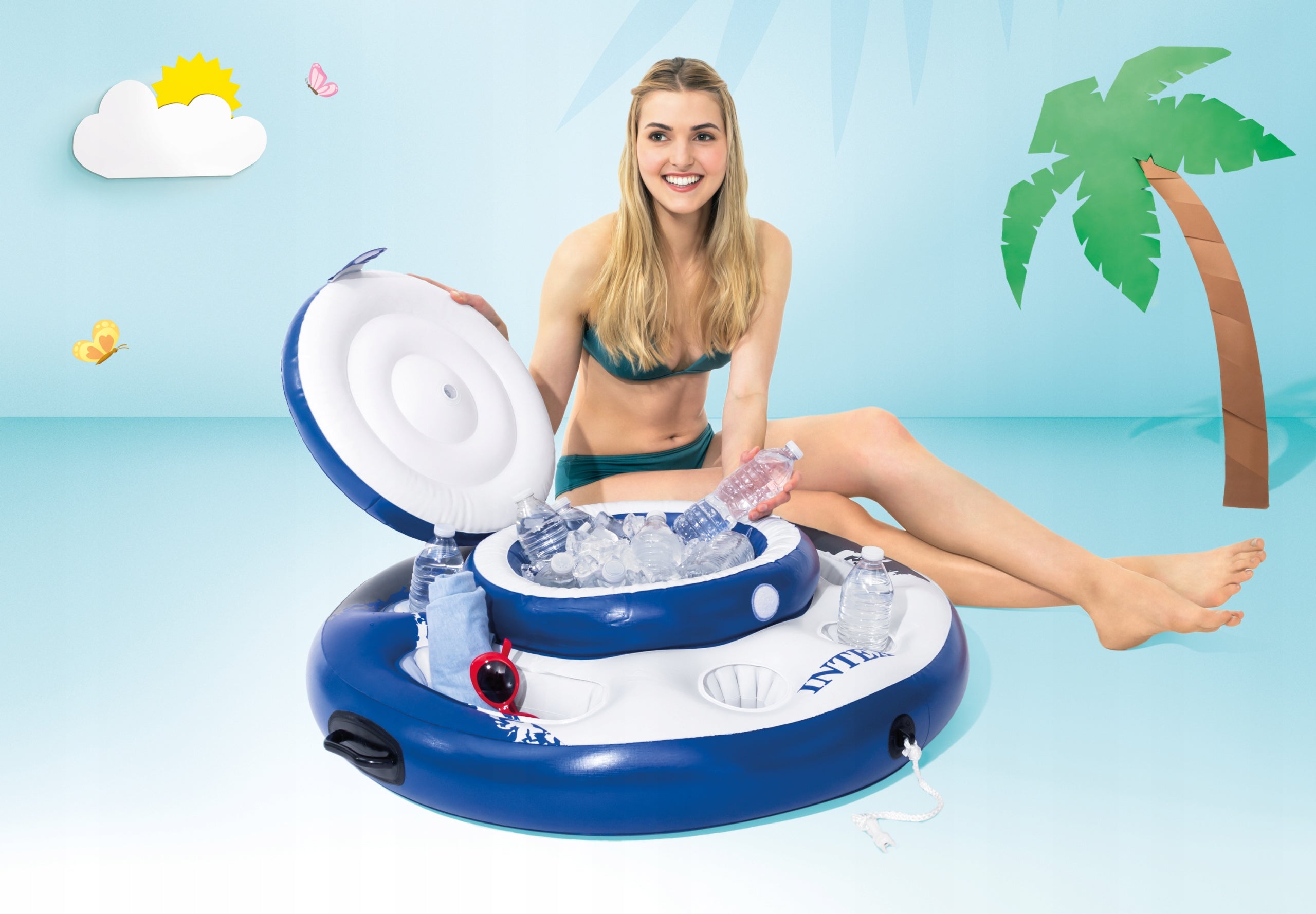 Floating fridge, Refrigerator / Bar Intex Manufacturer code 56822
