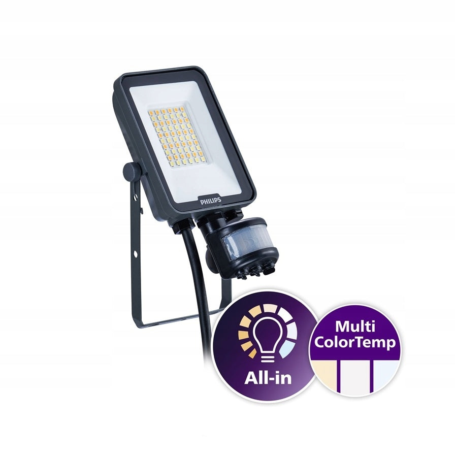 Floodlight BVP167 LED 20W 2400lm 3000K, 4200K, 6500K motion sensor Philips
