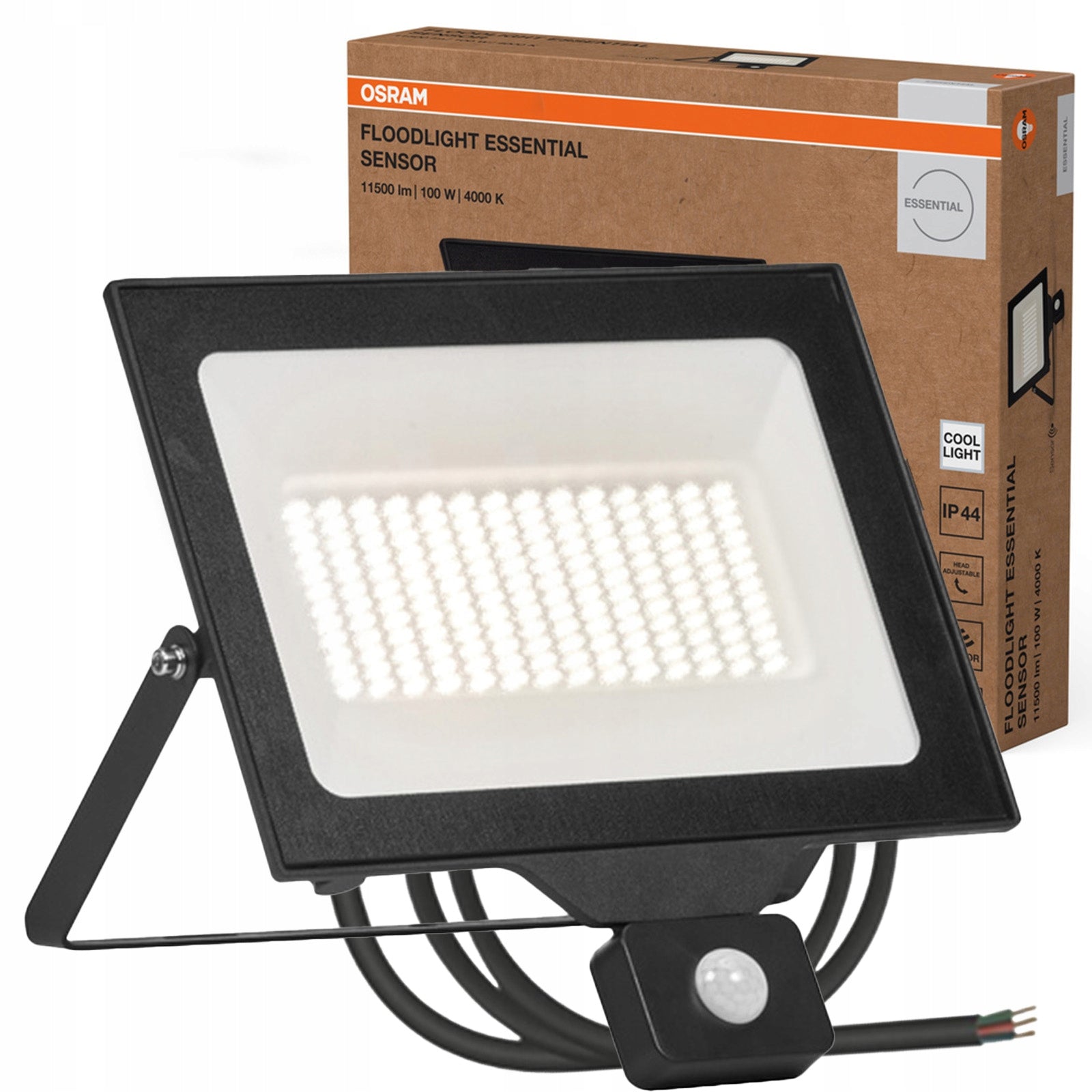 Floodlight LED Headlight LED Motion Sensor 100W 10000lm 4000K IP44