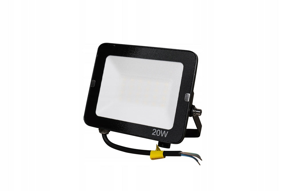Floodlight halogen LED black 20W 5000K 2000lm IP65 230V