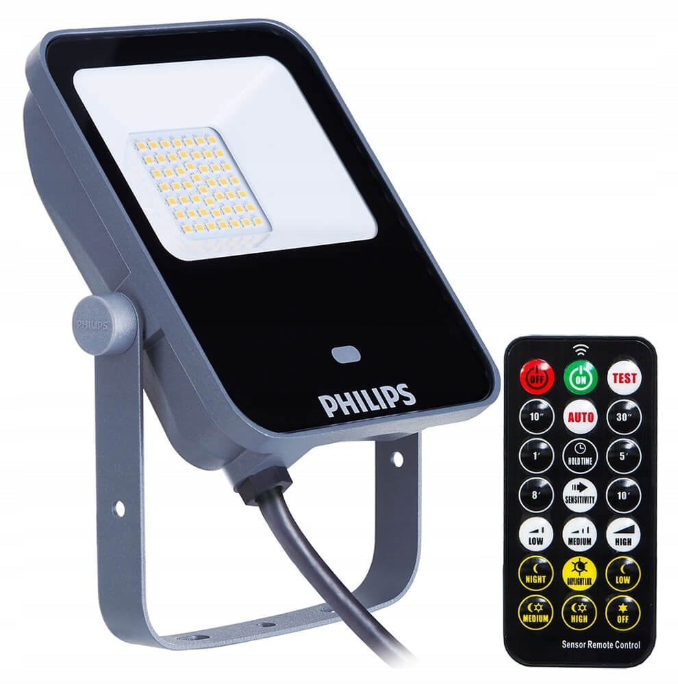 Floodlight with sensor BVP154 LED10/840 PSU 10W VWB MDU 1050lm 4000K IP65