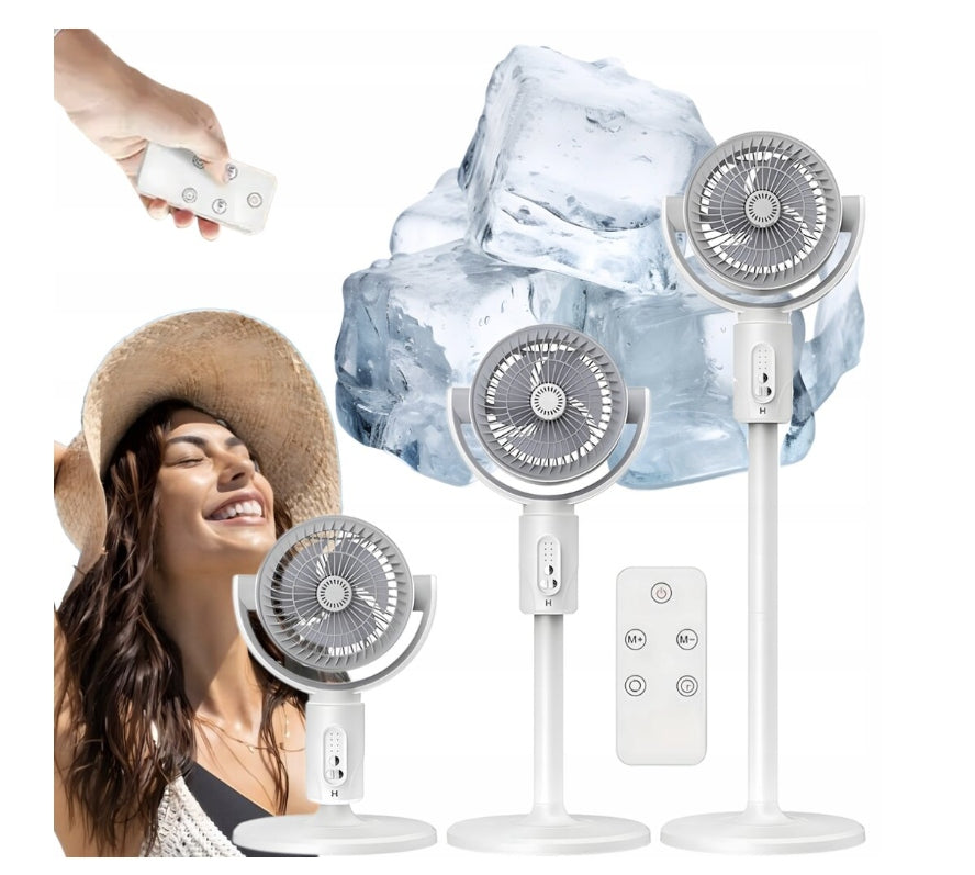 Floor Fan F1 WIRELESS WINDMILL ADJUSTABLE white