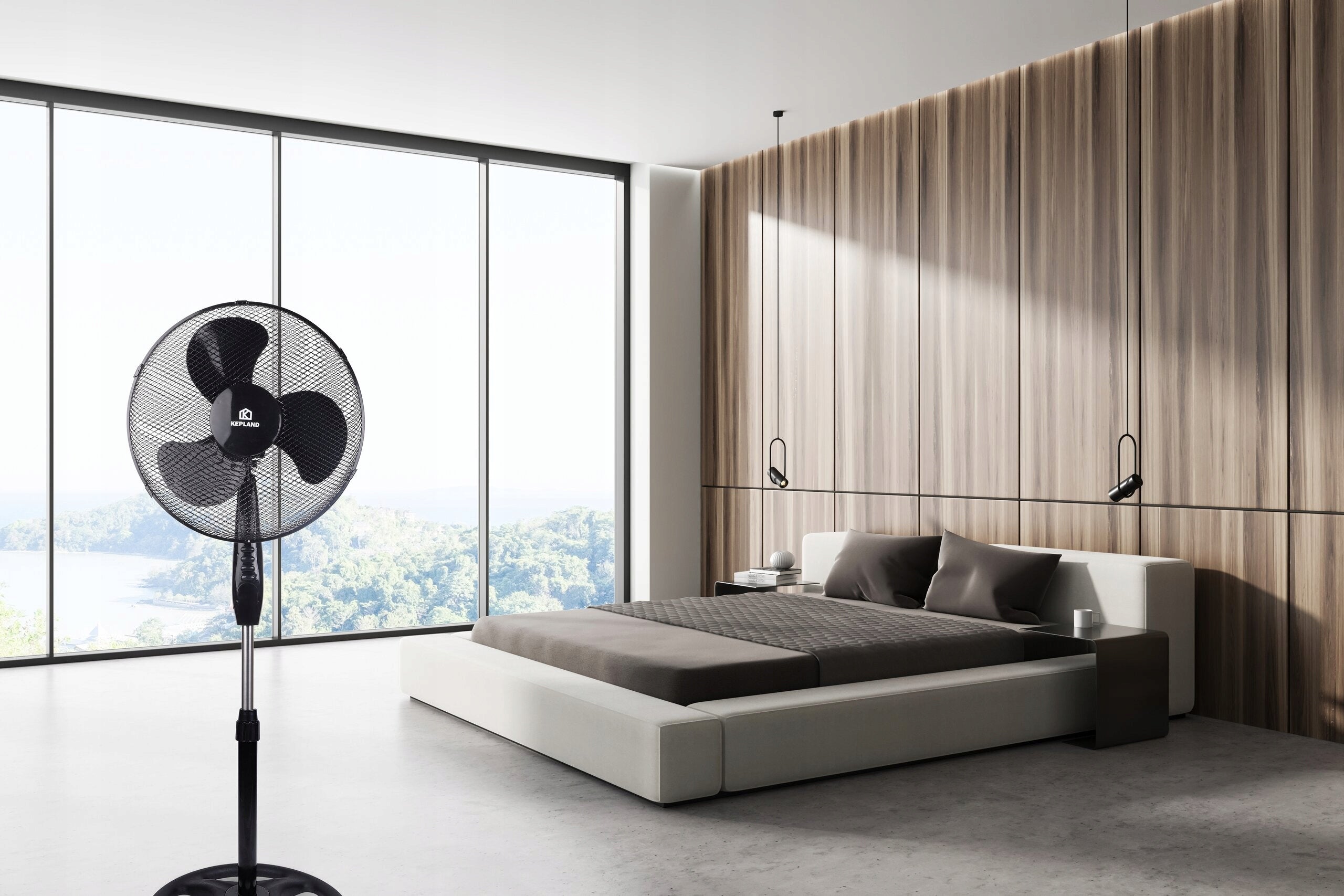 Floor Fan KEPLAND Black Brand Kepland