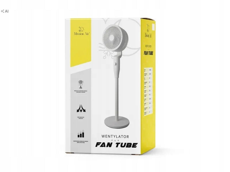Floor Fan Mission Air FAN TUBE Standing Fan 40W white