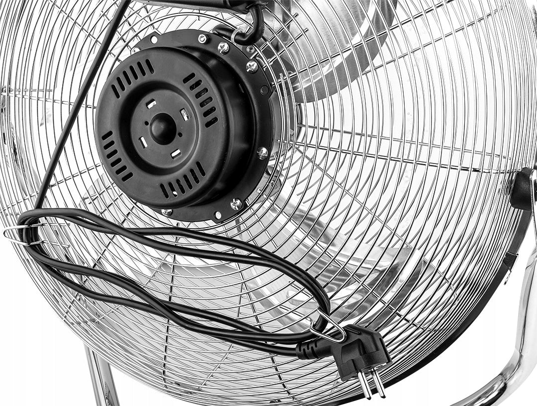 Floor Fan Room Windmill Standing Industrial Office 90-010 Dominant color silver/gray