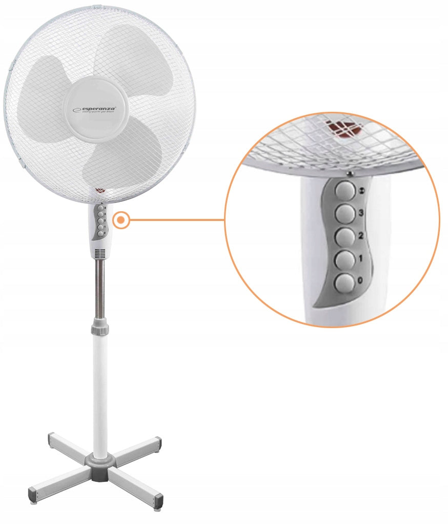 Floor Fan Standing Windmill Movable Rotating Adjustable Model Hurricane