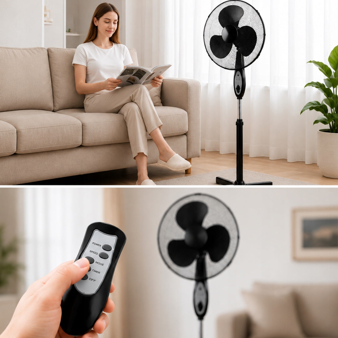 Floor Fan WINDMILL Standing STRONG Adjustable 3 MODES Manufacturer code Mocny Wentylator Stojący domowy 3 tryby